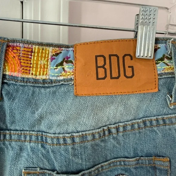 BDG Patchwork Blue Jeans - Picture 3 of 8